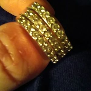 3 row cubic Zirconia ring